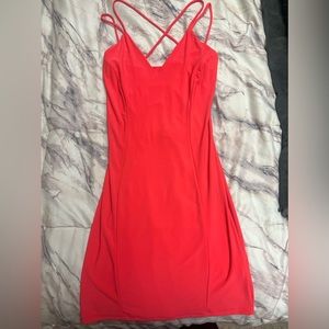 WORN ONCE Symphony Pink Open Back Dress